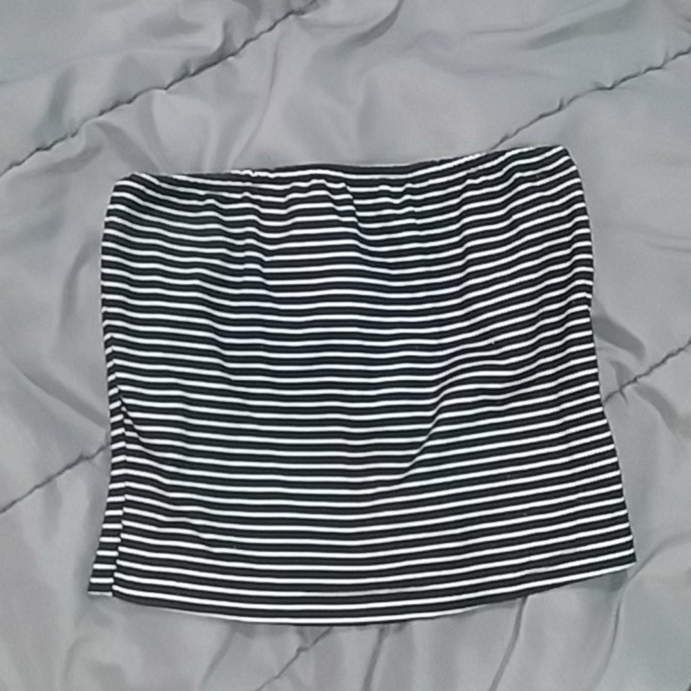 Striped tube top